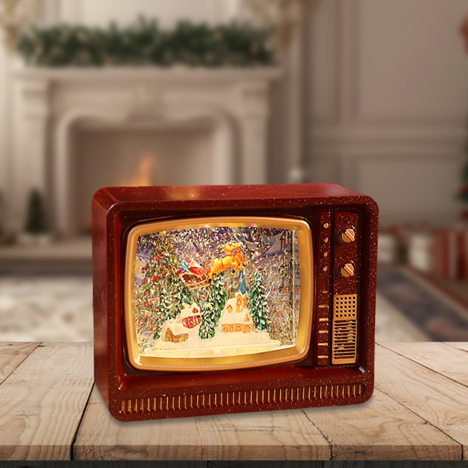 Snow Globe Musical - Lanterna Musicale a Forma di TV,