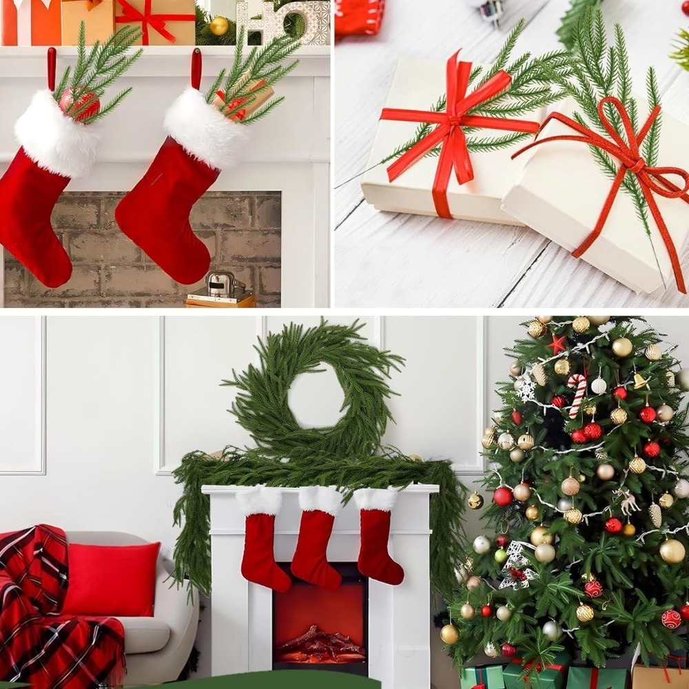 10 pezzi di rami di pino Norfo - Christmas Wreath Fake recensione e prezzo