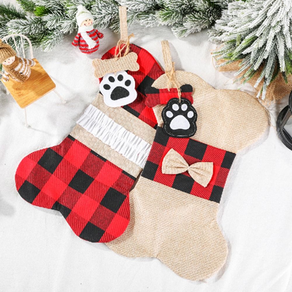 Calza di Natale a forma di oss - Christmas Stocking Hanging recensione e prezzo
