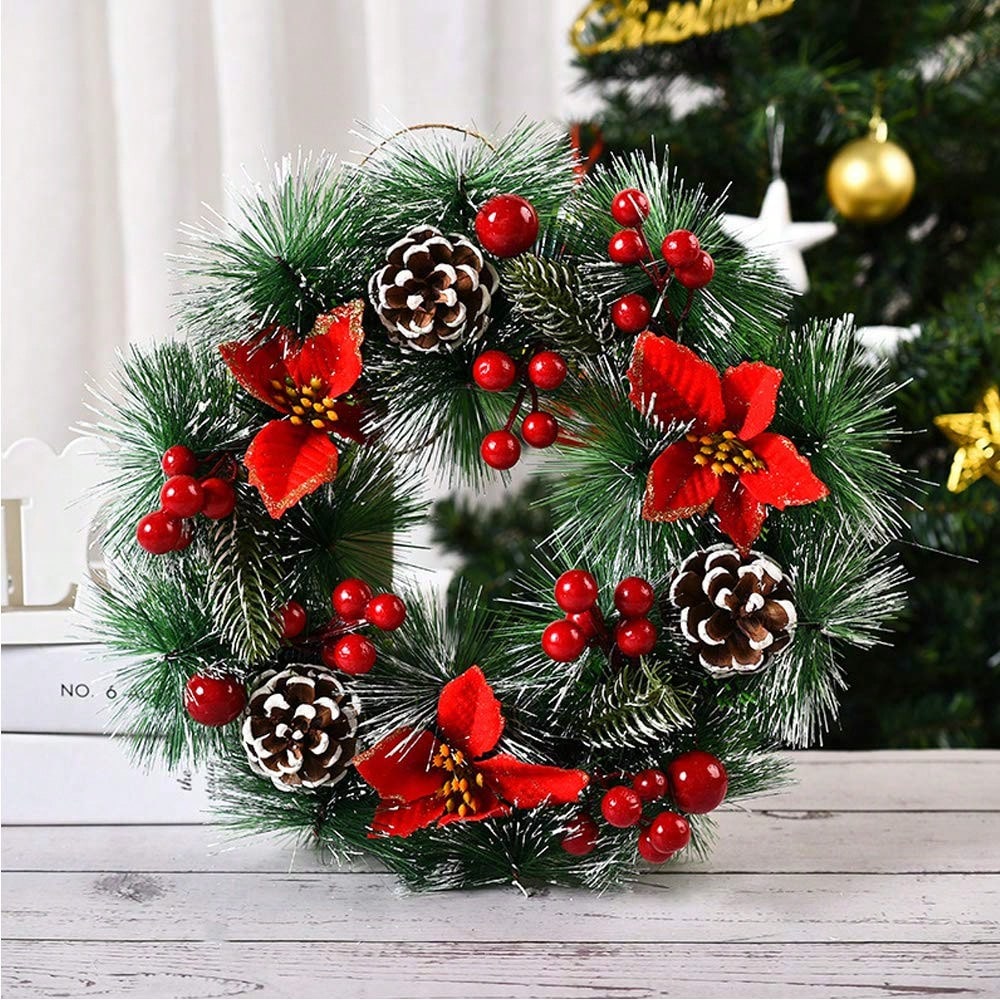 1 Pezzo Ghirlanda Natalizia pe - Christmas Wreath Fake recensione e prezzo