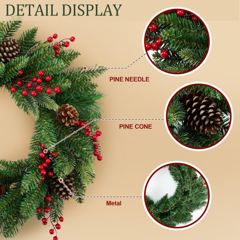 Ghirlanda natalizia artificial - Christmas Wreath Fake recensione e prezzo
